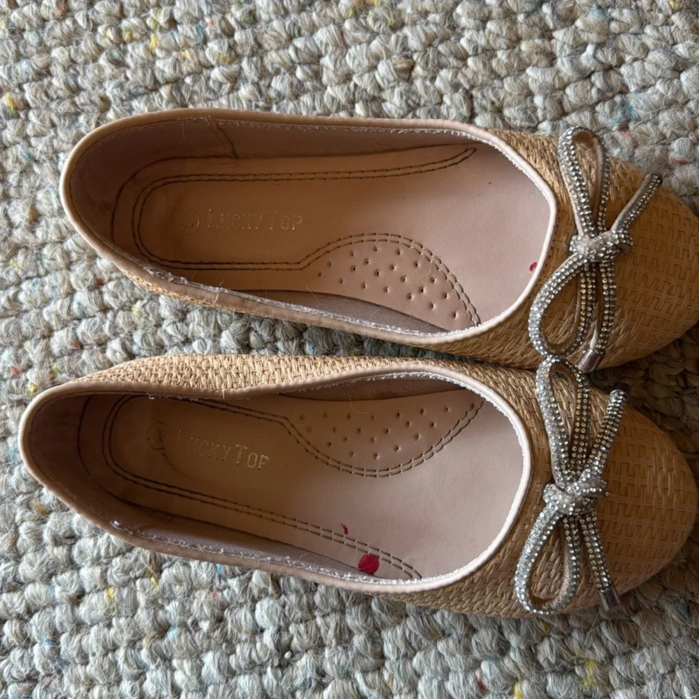 Ballet Flats with Bow Accent 12T